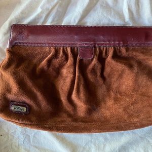 Vintage Suede Clutch by Phillippe - in great condition